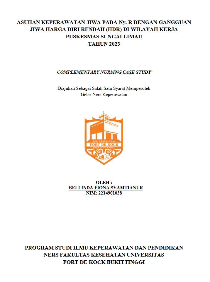Asuhan Keperawatan Jiwa Pada Ny. R Dengan Gangguan Jiwa Harga Diri Rendah (Hdr) Di Wilayah Kerja Puskesmas Sungai Limau Tahun 2023