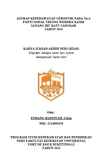 Asuhan Keperawatan Gerontik Pada Tn.A Panti Sosial Tresna Werdha Kasih Sayang Ibu Batu Sangkar Tahun 2023