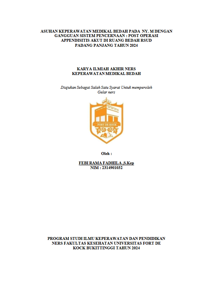 Asuhan Keperawatan Medikal Bedah pada Ny.M Di Ruangan Bedah RSUD Padang Panjang Tahun 2024