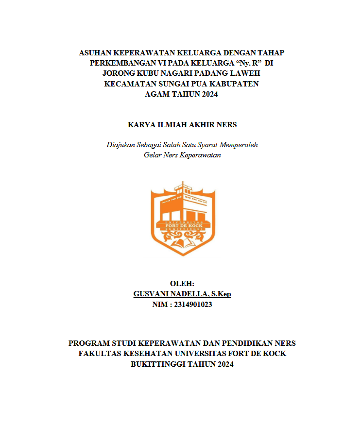 Asuhan Keperawatan Keluarga Tahap Perkembangan VI Dengan Pendekatan Komplementer Pada Keluarga Ny. R Di Jorong Kubu Nagari Padang Laweh Kecamatan Sungai Pua Kabupaten Agam Tahun 2024