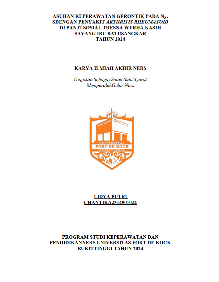 Asuhan Keperawatan Gerontik Pada Ny. S Dengan Penyakit Arthritis Rheumatoid di Panti Sosial Tresna Werdha Kasih Sayang Ibu Batusangkar Tahun 2024