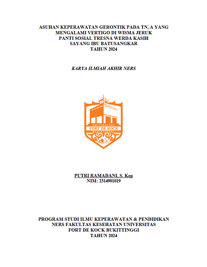 Asuhan Keperawatan Gerontik Pada TN. Y Yang Mengalami Vertigo Di Wisma Jeruk Panti Sosial Tresna Werdha Batusangkar Tahun 2024