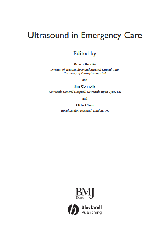 Ultrasound in Emergency Care