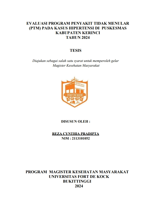 Evaluasi Program Penyakit Tidak Menular (PTM) Pada Kasus Hipertensi Di Puskesmas Kabupaten Kerinci Tahun 2024