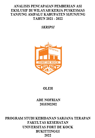 Analisis Pencapaian Pemberian ASI Ekslusif Di Wilayah Kerja Puskesmas Tanjung Ampalu Kabupaten Sijunjung Tahun 2021 - 2022