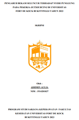 Pengaruh Bekam Seluncur Terhadap Nyeri Punggung Pada Pekerja Outsourcing Di Universitas Fort De Kock Bukittinggi Tahun 2023