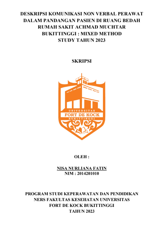 Deskripsi Komunikasi Perawat Terhadap Pandangan Pasien di Ruang Bedah Rumah Sakit Achmad Mochtar Bukittinggi Tahun 2023