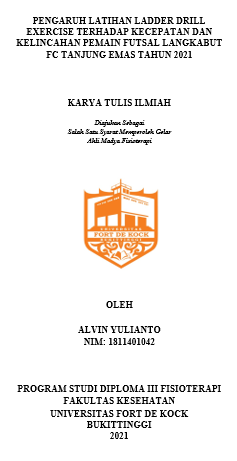 Pengaruh Latihan Ladder Drill Exercise Terhadap Kecepatan Dan Kelincahan Pemain Futsal Langkabut Fc Tanjung Emas Tahun 2021