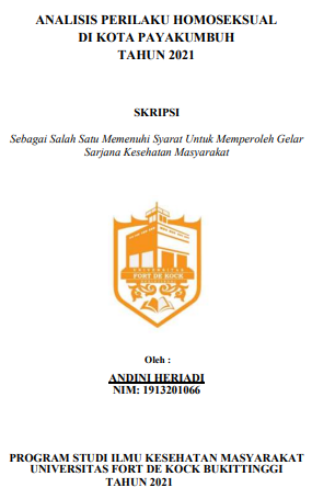 Analisis Perilaku Homoseksual Di Kota Payakumbuh Tahun 2021