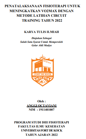 Penatalaksaan Fisioterapi Untuk Meningkatkan Vo2max Dengan Metode Latihan Circuit Training Tahun 2022