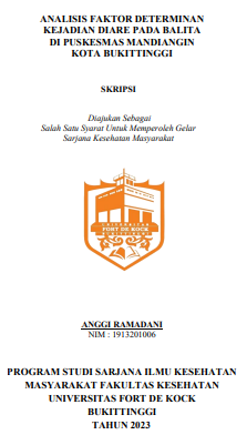 Analisis Faktor Determinan Kejadian Diare Pada Balita Di Puskesmas Mandiangin Kota Bukittinggi