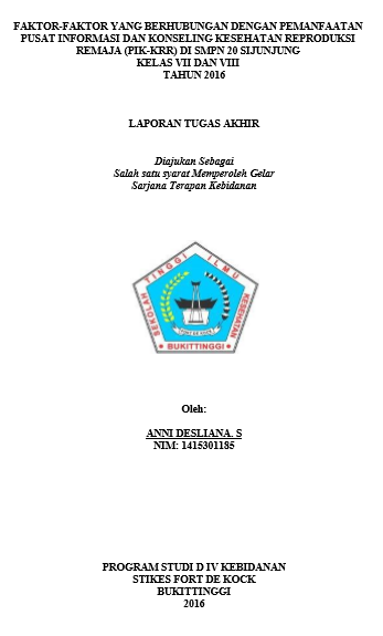 Faktor - Faktor Yang Berhubungan dengan Pemanfaatan Pusat Informasi Dan Konseling Kesehatan Reproduksi Remaja Di SMPN 20 Kelas VII & VIII Sijunjung Tahun 2016