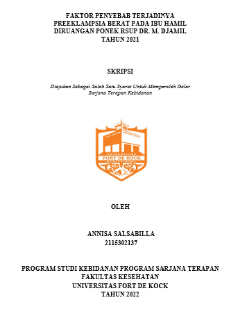 Faktor Penyebab Terjadinya Preeklampsia Berat Pada Ibu Hamil Diruangan Ponek RSUP Dr. M. Djamil Tahun 2021