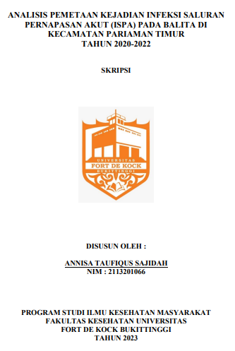 Analisis Pemetaan Kejadian Infeksi Saluran Pernapasan Akut (ISPA) Pada Balita Di Kecamatan Pariaman Timur Tahun 2020-2022