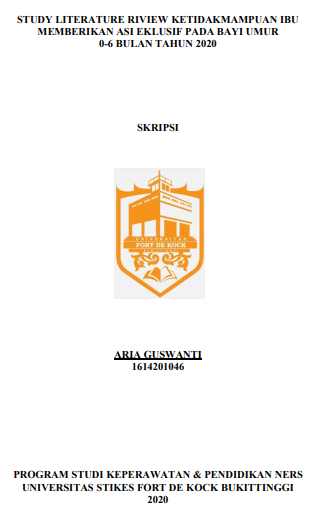 Literature Review : Ketidakmampuan Ibu Memberikan ASI Eklusif Pada Bayi Umur 0-6 Bulan Tahun 2020