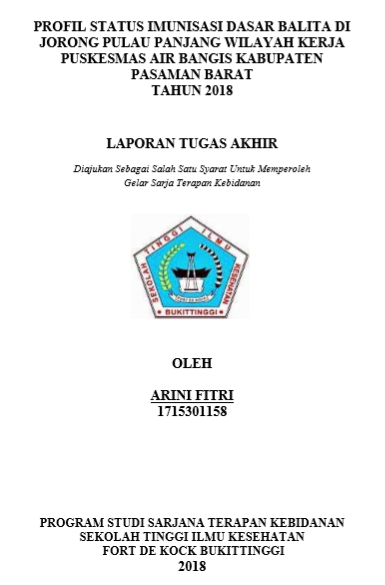 Profil Status Imunisasi Dasar balita Di Jorong Pulau Panjang Wilayah Kerja Puskesmas Air Bangis, Kabupaten Pasaman Barat Tahun 2018