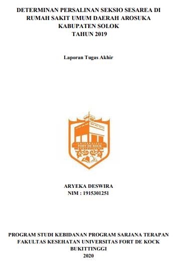 Determinan Persalinan Seksio Sesarea Di Rumah Sakit Umum Daerah Arosuka Kabupaten Solok Tahun 2019