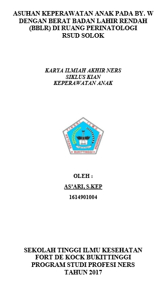 Asuhan Keperawatan Anak pada By.  W dengan Berat Badan lahir Rendah (BBLR) di Ruang Perinatologi RSUD  Solok
