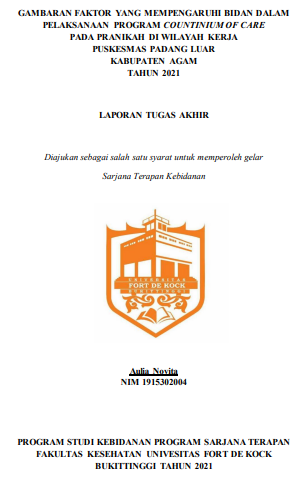 Gambaran Faktor yang Mempengaruhi Bidan Dalam Pelaksanaan Program Countinium of Care Pada Pranikah di Wilayah Kerja Puskesmas Padang Luar Kabupaten Agam Tahun 2021