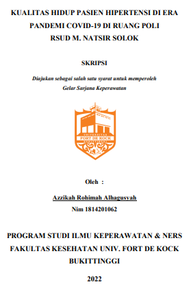 Kualitas Hidup Pasien Hipertensi Di Era Pandemi Covid-19 Di Ruang Poli RSUD M. Natsir Solok