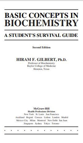 Basic Concepts In Biochemistry: A Student's Survival Guide Biochemistry Second Edition