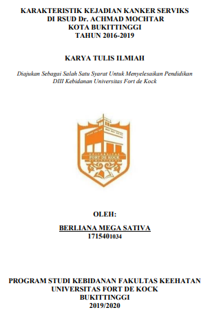Karakteristik Kejadian Kanker Serviks Di RSUD Dr. Achamd Mochtar Kota Bukittinggi Tahun 2016-2020