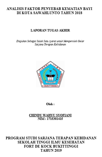 Analisis Faktor Penyebab Kematian Bayi di Kota Sawahlunto Tahun 2018