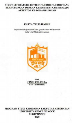 Literature Review : Faktor-Faktor yang Berhubungan dengan Keikutsertaan Menjadi Akseptor KB di Kampung KB
