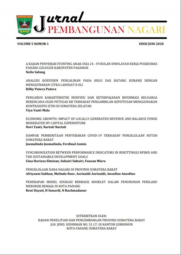 Faktor Penyebab Stunting Pada Anak Usia 24-59 Bulan Di Wilayah Kerja Puskesmas Padang Gelugur, Kabupaten Pasaman