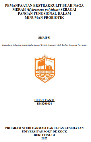 Pemanfaatan Ekstrakkulit Buah Naga Merah (Hylocereus Polyhizus) Sebagai Pangan Fungsional Dalam Minuman Probiotik
