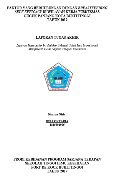 Faktor Yang Berhubungan Dengan Breastfeeding Self Efficacy diwilayah Kerja Puskesmas Guguk Panjang Kota Bukittinggi Tahun 2019