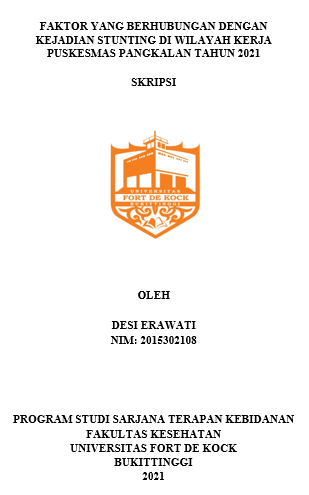 Faktor Yang Berhubungan Dengan Kejadian Stunting Di Wilayah Kerja Puskesmas Pangkalan Tahun 2021