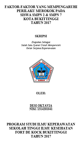 Perilaku merokok merupakan perilaku yang berbahaya bagi kesehatan, tetapi masih banyak orang yang melakukannya ketika masih remaja. 8-9 siswa SMPN teridentifikasi sebagai perokok. Penelitian ini bertujuan untuk mengetahui hubungan faktor-faktor yang mempe