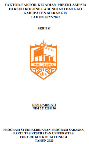 Faktor-Faktor Kejadian Preeklampsia di RSUD Kolonel Abundjani Bangko Kabupaten Merangin Tahun 2022-2023