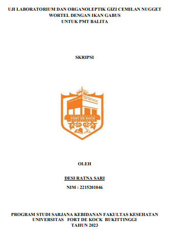 Uji Laboratorium Dan Organoleptik Gizi Cemilan Nugget Wortel Dengan Ikan Gabus Untuk PMT Balita