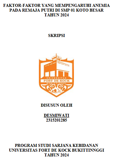 Faktor-Faktor yang Mempengaruhi Anemia pada Remaja Putri di SMP 01 Koto Besar Tahun 2024