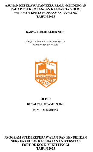 Asuhan Keperawatan Keluarga Ny.H Dengan Tahap Perkembangan Keluarga VIII Di Wilayah Kerja Puskesmas Rawang Tahun 2023