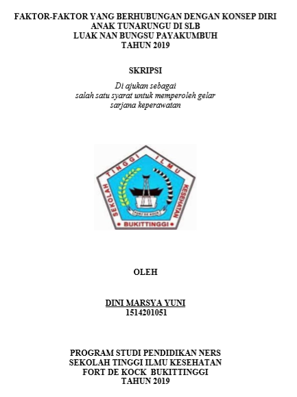 Faktor-Faktor Yang Berhubungan dengan Konsep Diri Anak Tunarungu di SLB  Luak Nan Bungsu Payakumbuh Tahun 2019