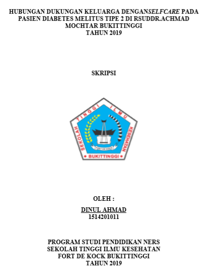 Hubungan Dukungan Keluarga dengan Self Care pada Pasien Diabetes Melitus Tipe 2 di RSUD Dr. Achmad Mochtar Bukittinggi Tahun 2019