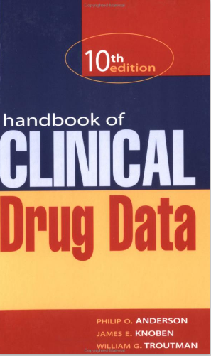 Handbook of Clinical Drug Data 10th edition
