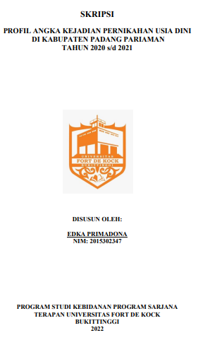 Profil Angka Kejadian Pernikahan Usia Dini Di Kabupaten Padang Pariaman Tahun 2020 s/d 2021
