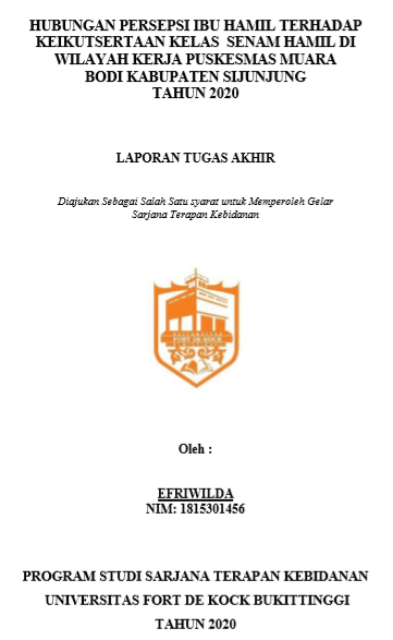 Hubungan Persepsi Ibu Hamil Terhadap Pelaksanaan Kelas Senam Hamil di Wilayah Kerja Puskesmas Muara Bodi Kabupaten Sijunjung Tahun 2020