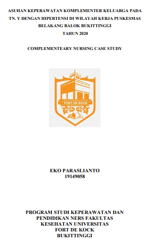 Asuhan Keperawatan Komplementer Keluarga Tn. Y Dengan Hipertensi Di Wilayah Kerja Puskesmas Belakang Balok Kota Bukittinggi 2020