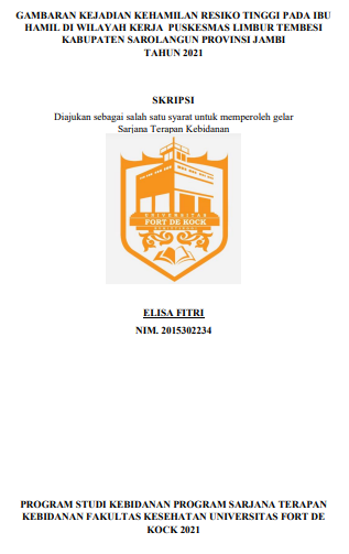 Gambaran Kejadian Kehamilan Resiko Tinggi Pada Ibu Hamil Di Wilayah Kerja Puskesmas Limbur Tembesi Kabupaten Sarolangun Provinsi Jambi Tahun 2021