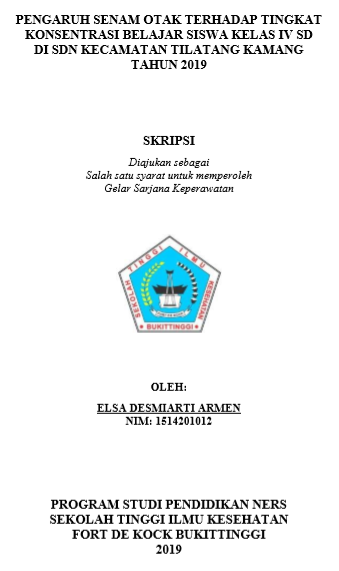 Pengaruh Senam Otak Terhadap Tingkat Konsentrasi Belajar Siswa Kelas IV SD Di SDN Kecamatan Tilatang Kamang Tahun 2019