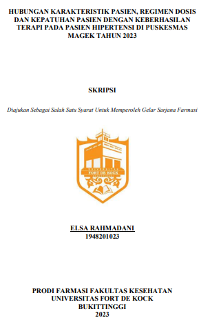 Hubungan Karakteristik Pasien, Regimen Dosis Dan Kepatuhan Pasien Dengan Keberhasilan Terapi Pada Pasien Hipertensi Di Puskesmas Magek Tahun 2023
