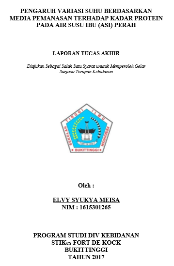Pengaruh Variasi Suhu Berdasarkan Media Pemanasan Terhadap Kadar Protein Pada Air Susu Ibu (ASI) Perah