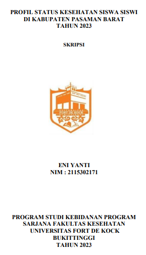 Profil Status Kesehatan Siswa Siswi Di Kabupaten Pasaman Barat Tahun 2023