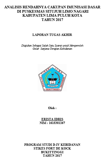 Analisis Rendahnya Cakupan Imunisasi Dasar di Puskesmas Situjuh Limo Nagari Kabupaten Lima Puluh Kota Tahun 2017
