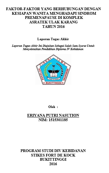 Faktor-faktor yang berhubungan dengan kesiapan wanita menghadapi sindrom premenapause di komplek asratek ulak karang tahun 2016